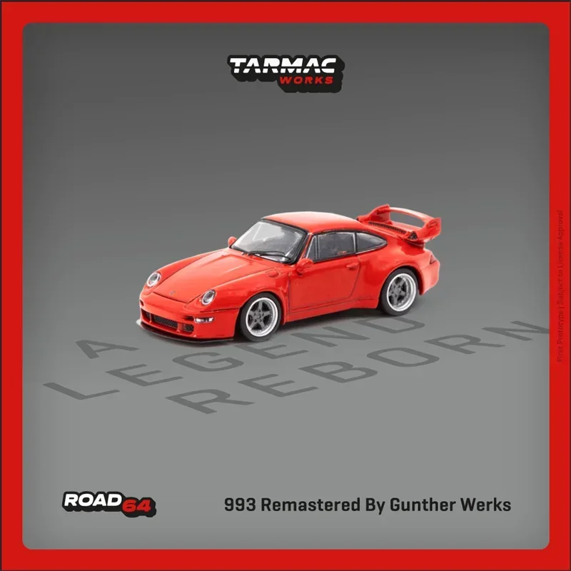 

TW Tarmac Work 1:64 GW 993 Remastered By Gunther Werks Red Diecast Model Car