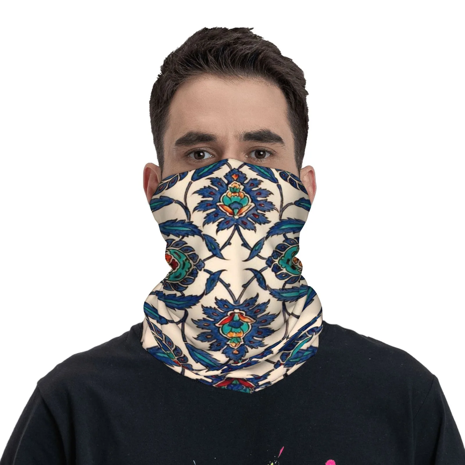 

Vibrant Exotic Floral Design Customizable Neck Gaiter–Breathable Soft Fabric with UV Protection–Perfect for Outdoor & Daily Use