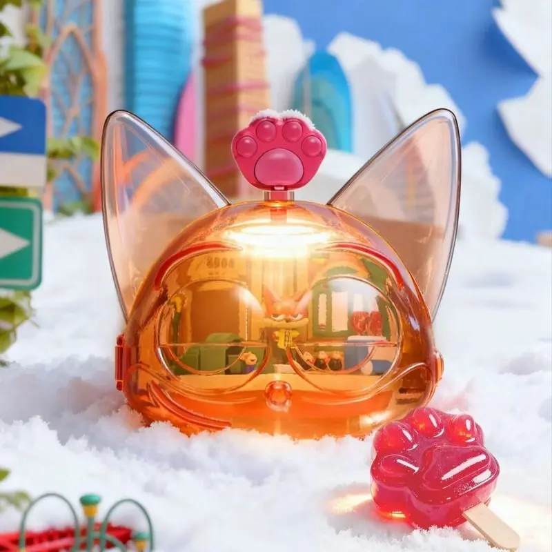 Genuine Zootopia Blind Box Spinning Series Movable Scene Change Anime Figure Co-branded Peripheral Collectible Toy Gift for Fans