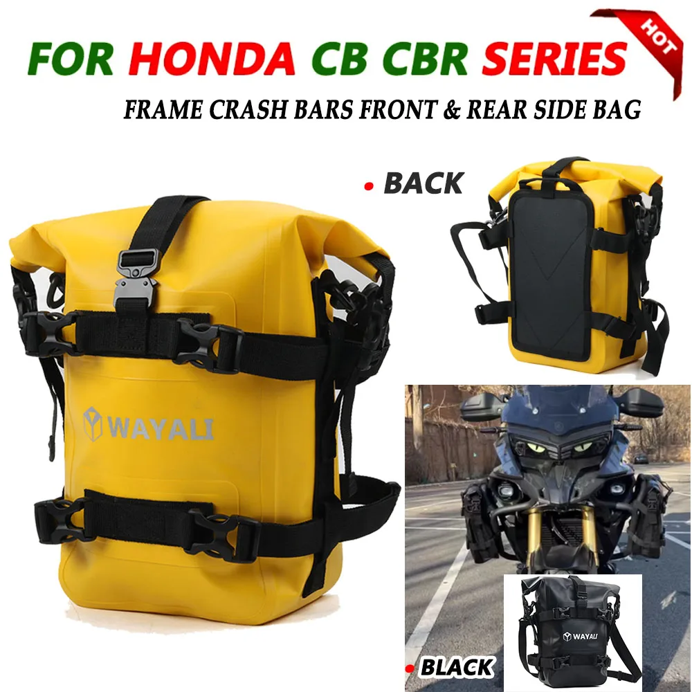 Frame Crash Bars Waterproof Bag For Honda CB650R CBR650R CBR600RR CB1000R CBR 650R Cb300f CBR250R CB900F CB600F Bumper Bag