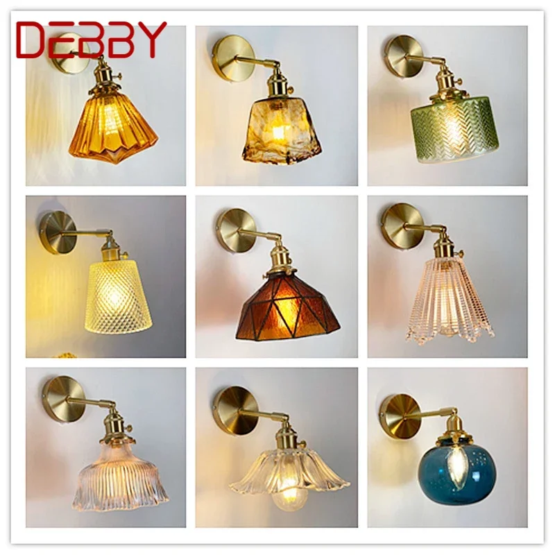 

DEBBY Nordic Brass Wall Lamp Indoor Living Room Bedroom Bedside Lamp Modern Hotel Corridor Hallway Wall Lamp