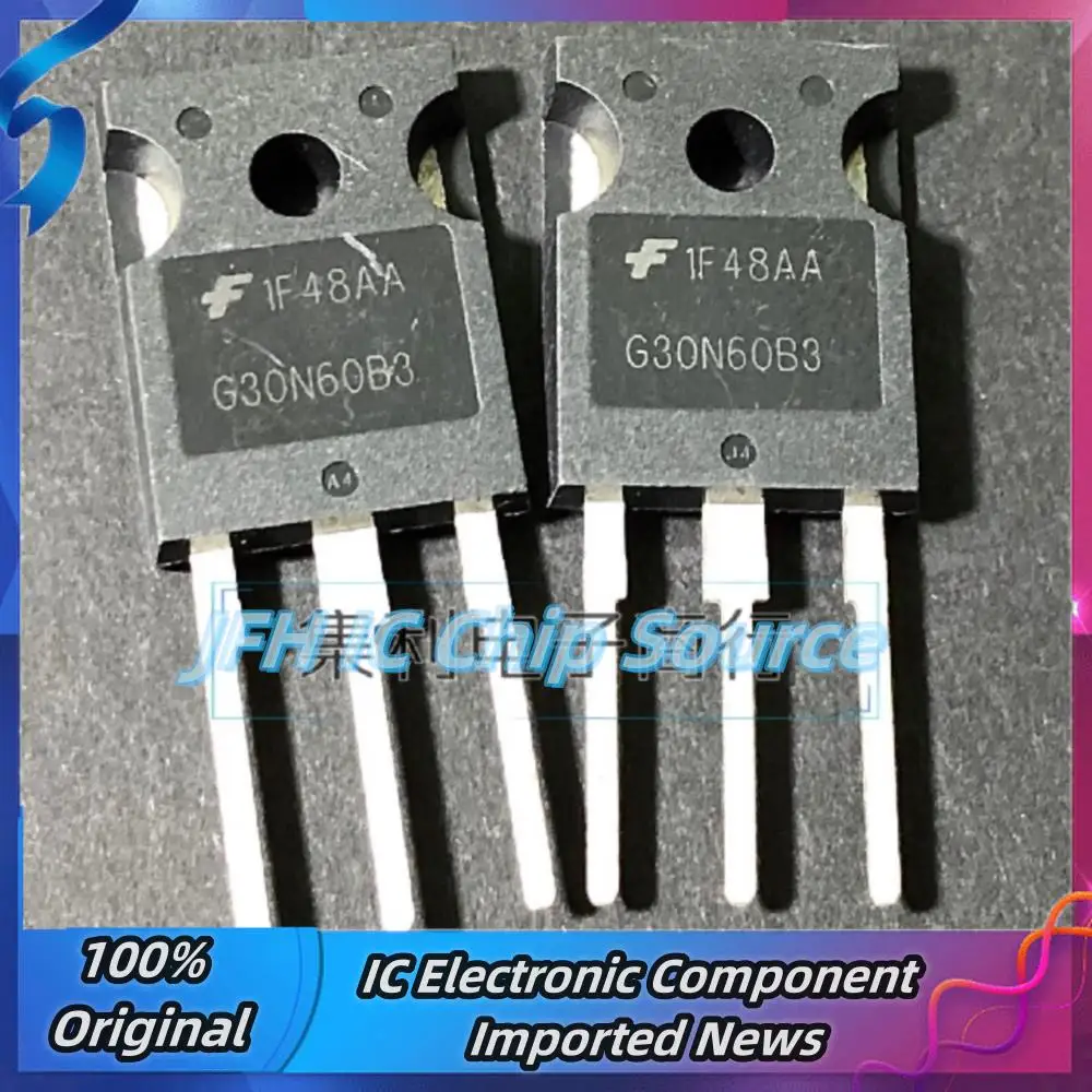 5PCS-10PCS G30N60B3 HGTG30N60B3 TO-247 30A 600V IGBT  Best Quality Stock