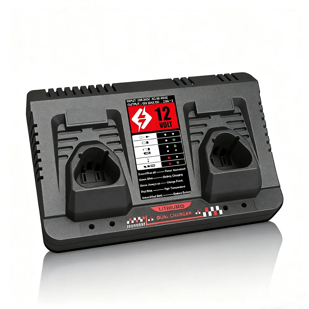 

For Milwaukee power tool m12 lithium ion battery 12V3A fast charger US/EU plug is suitable for 48-11-2401 48-11-2402 C12B C12BX.