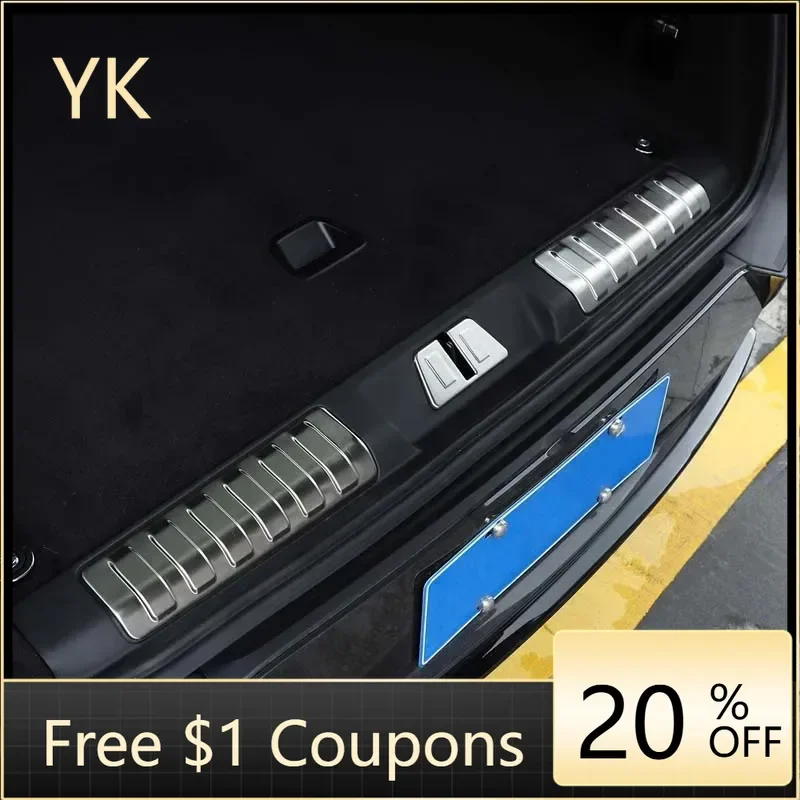

For Land Rover Range Rover Sport 2023-2024 Stainless Steel Black Car Rear Trunk Bumper Protector Cover Trim Car Accessories