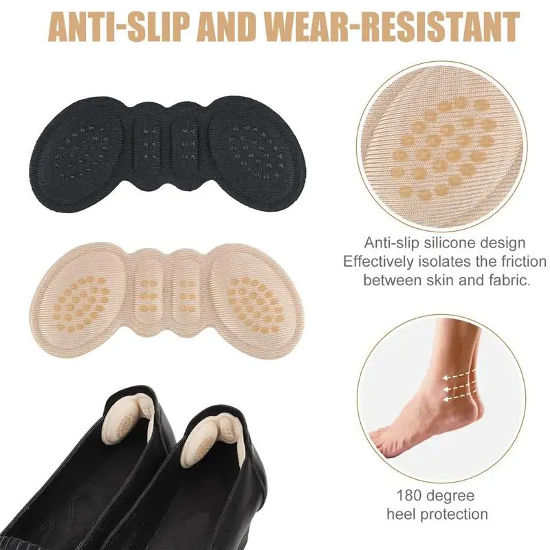 Shoe Heel Inserts 2pcs Sponge Shoe Heel Pad For Back Heels Heel Inserts Comfortable Heel Liner Heel Grips Reusable Shoe Heel