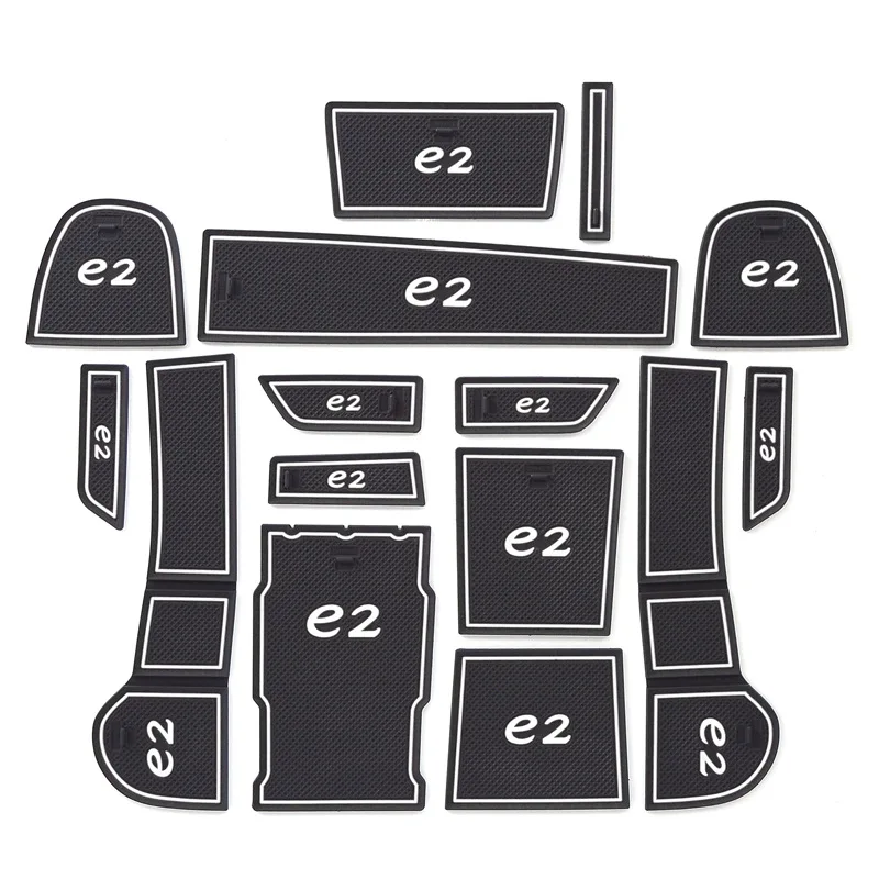 

For BYD E2 19 silicone door slot cushion, hand box water cup pad, anti-skid and dirt proof pad, interior decoration modification