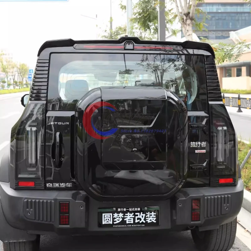 

For Chery Jetour Traveler T2 2023 2024 Rear Roof Trunk Lid Car Spoiler Wider Sports Tail Wings Tuning Exterior Accessories Parts