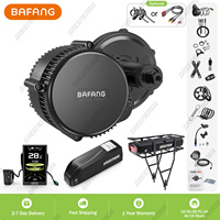 BAFANG 48V 500W Mid Drive Motor Kit 48V BBS02 BBS02B Electric Bicycle Bike Conversion Kits 8fun EBike Engine Parts 48V Battery