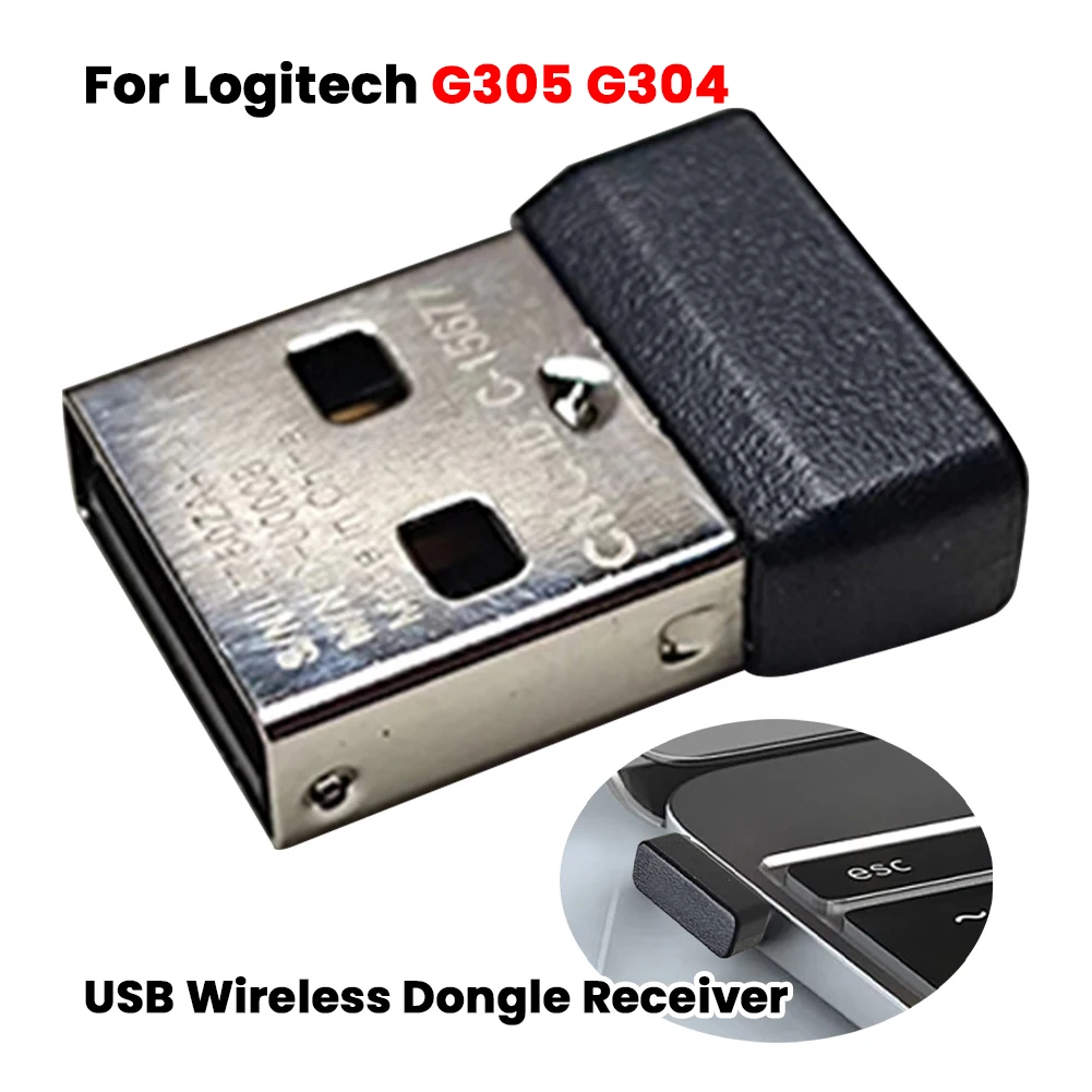 

Беспроводной USB-адаптер-приемник для игровой мыши Logitech G305 G304, USB-адаптер для мыши, USB-приемник, USB-донгл