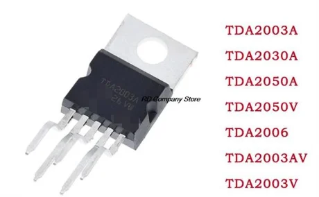 10PCS TDA2003A TDA2030A TDA2050A TDA2050V TDA2006 TDA2003AV TDA2003V Brand New Original TO220-5