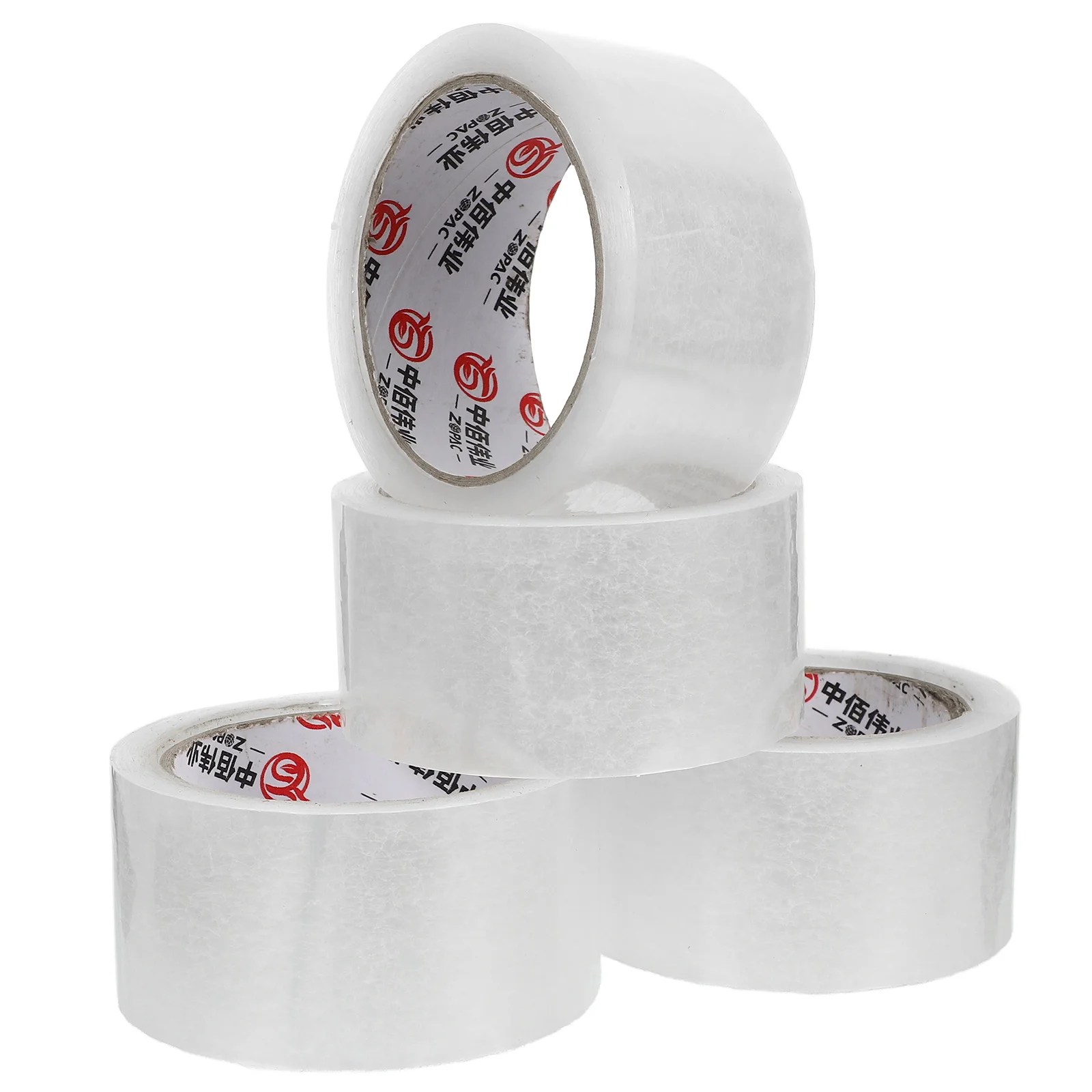 Fita de vedação 4 rolos de material bopp transparente, alta resistência, fácil de usar para embalagem de caixa e caixa, fita de vedação de caixa