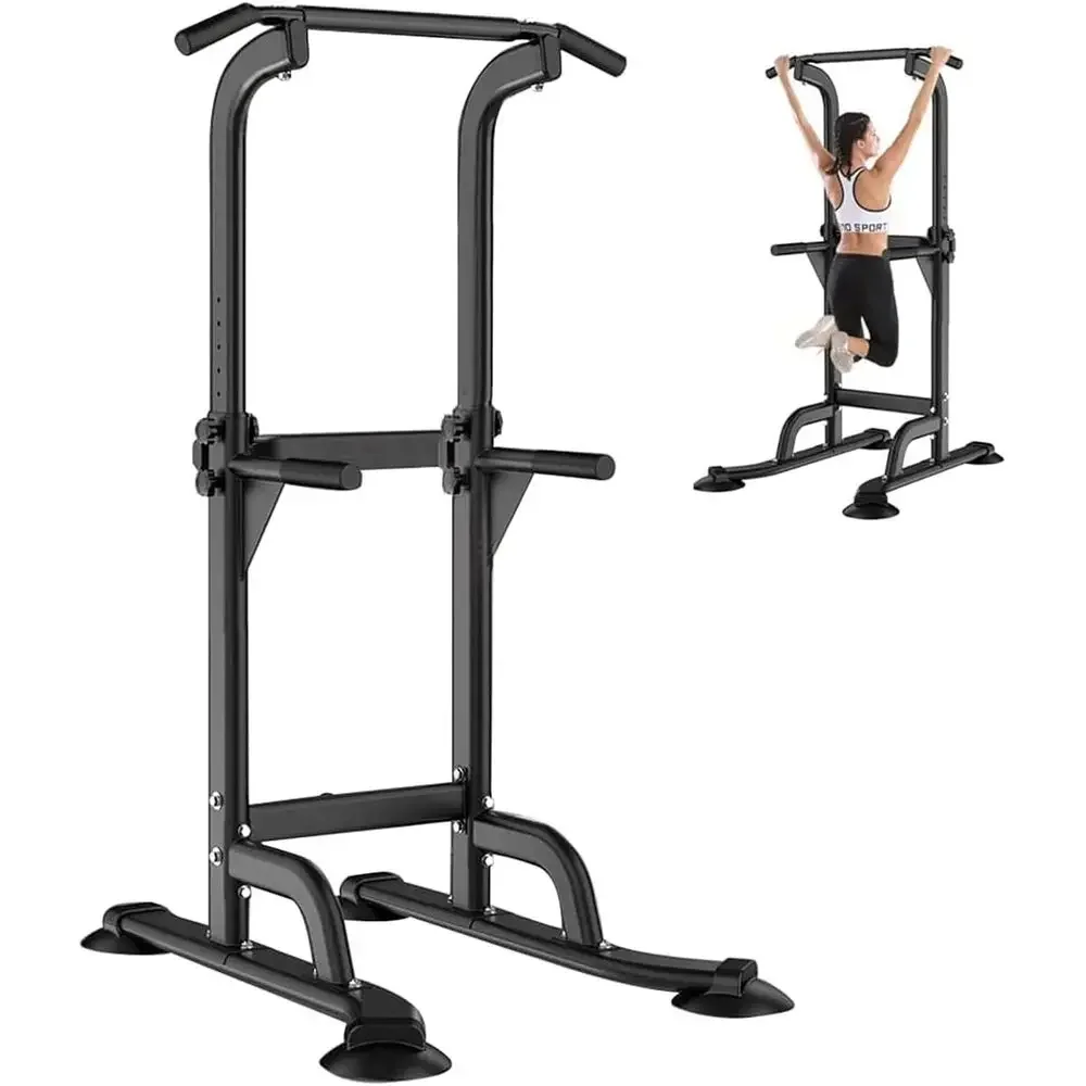

Adjustable Height Multi-Functional Home Gym Power Tower with Pull-Up and Dip Stations