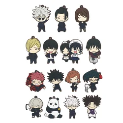 Jujutsu Kaisen Gojo Satoru Geto Suguru Yuji Nanami Kento Fushiguro Toji Choso Rubber Keychain Ornament Toys Collection Gift