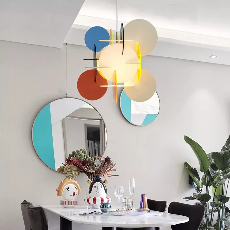 Italian Art Acrylic Light Home Decor for Villa Bedroom Living Room Bedside Lamp Nordic Splicing Flower Creative Lighting Fixture