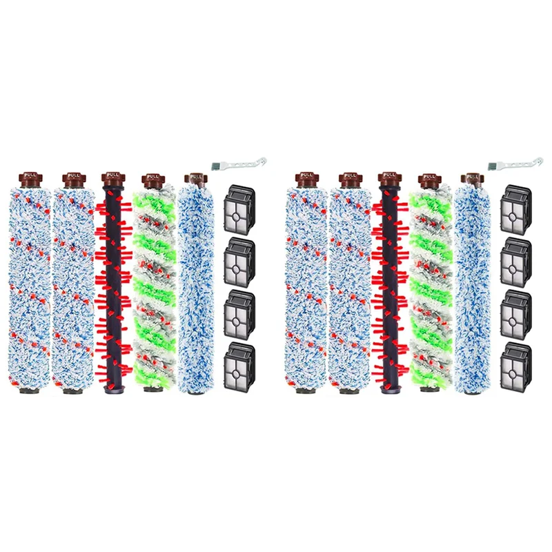 

【Limited-Stock!】2 Set Multi-Surface Pet Brush Rolls&Filters Replacement For Bissell Crosswave 1785 2303 2304 2305 2306 2551 2328