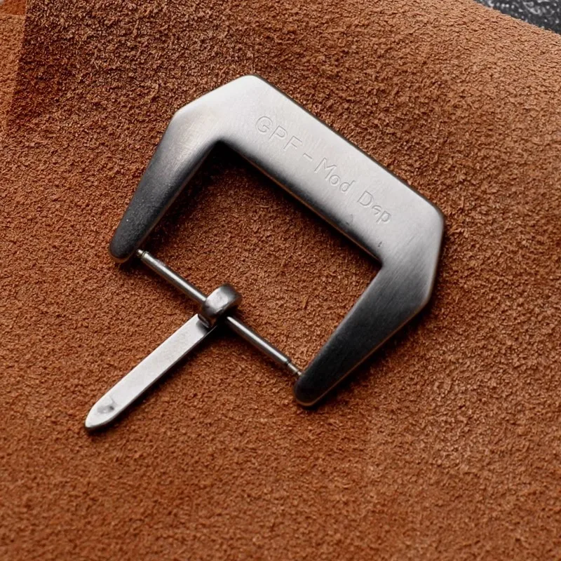 إبزيم قضيب زنبركي من الفولاذ المقاوم للصدأ من GPF لساعة Panerai PAM التجريبية ، فضي ، أداة نحت مجانية ، 22: 24: 50: 26