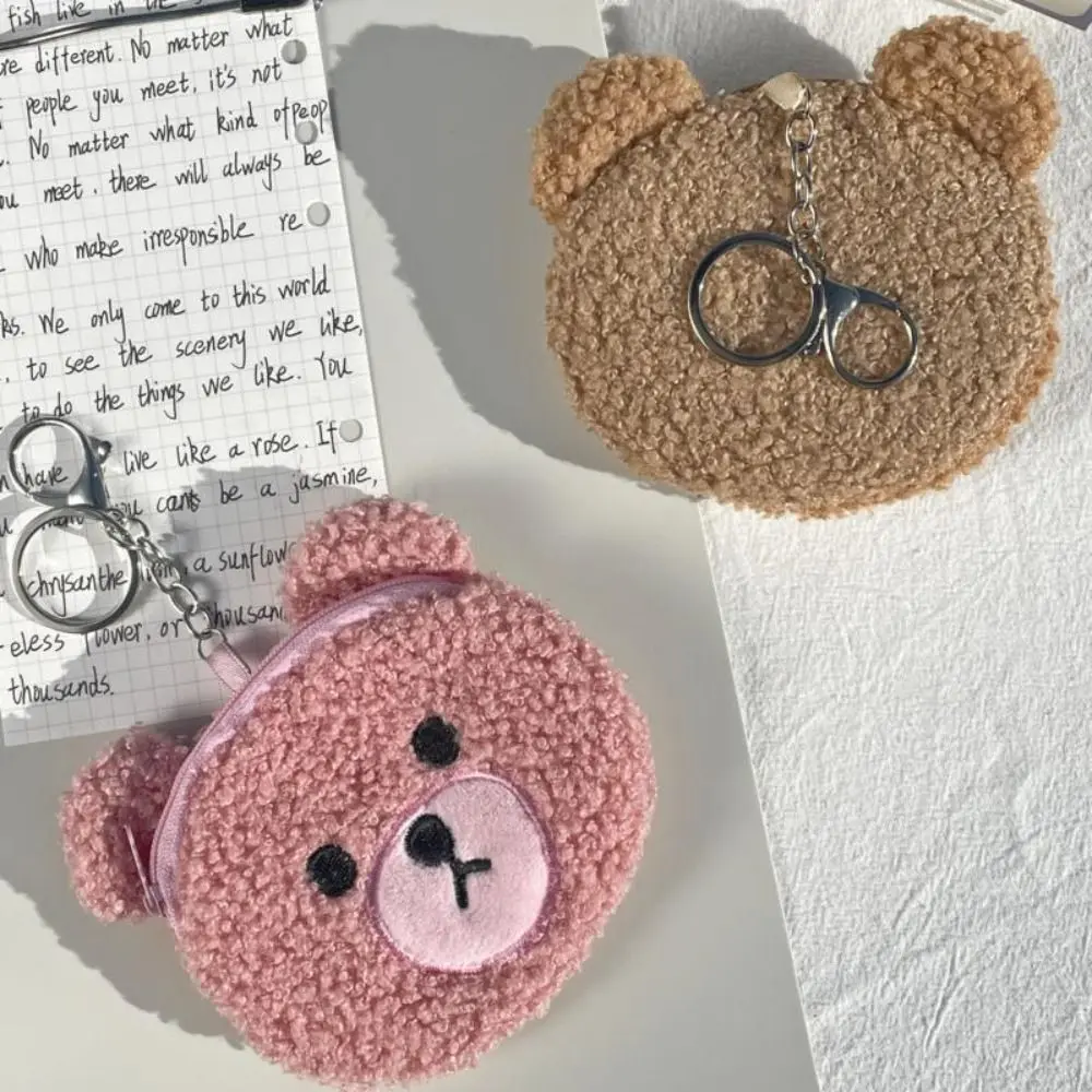 محفظة نقود من القطيفة على شكل دب ، محفظة كرتون لطيفة ، حامل بطاقات متين ، حقيبة تخزين للهدايا ، جديد ، * *