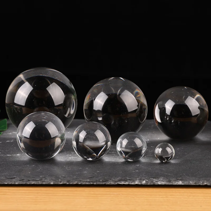 Crystal Ball Perfect Lensball With Base Glass K9 Healing Sphere Photography Props New Artificial Crystal Lens Decorative Balls