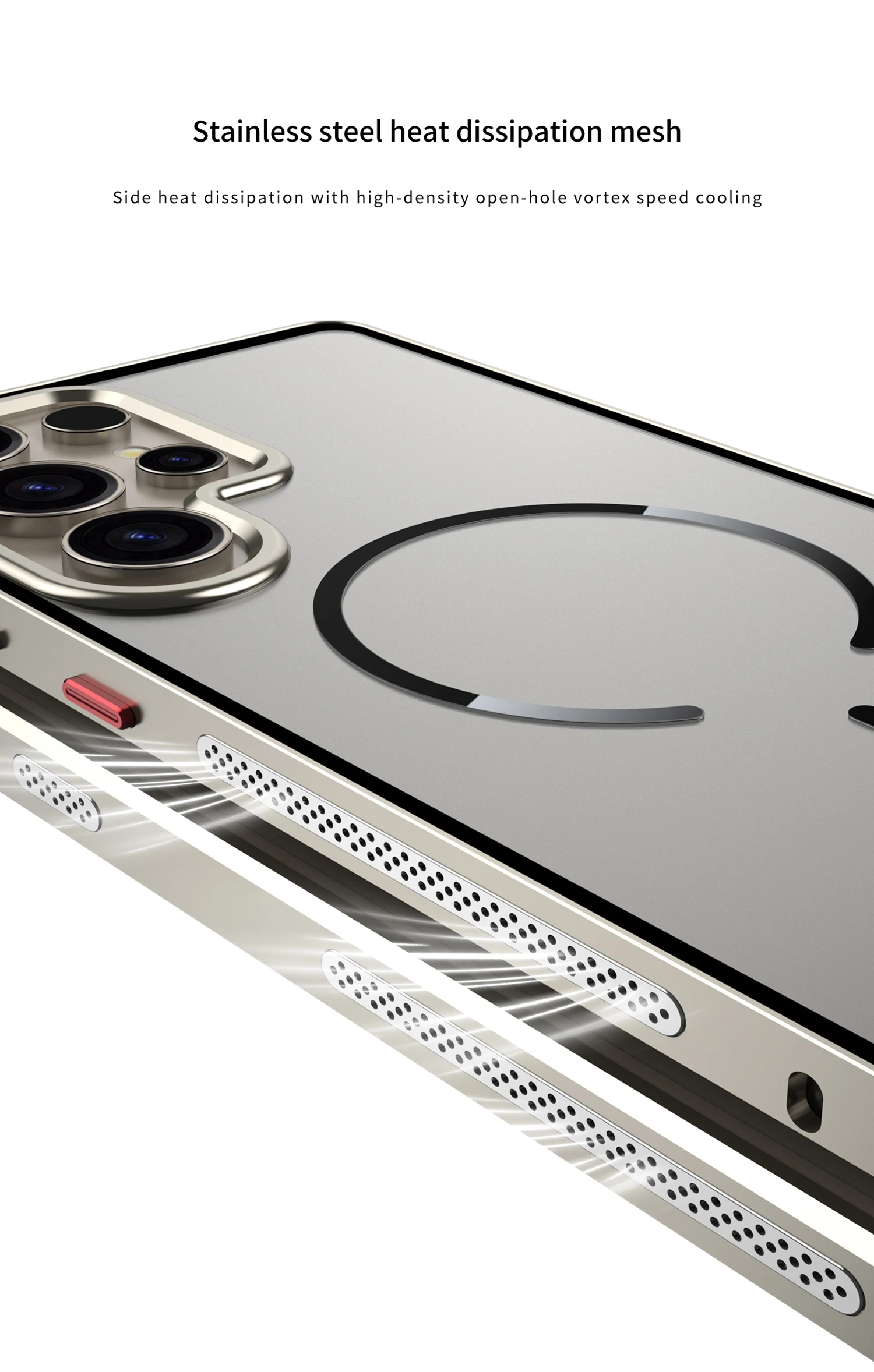 Für Samsung Galaxy S26 Plus S25 S24 S23 Ultra Mattierte Handyhülle Metallrahmen Abnehmbar Für Magsafe Schnalle Aluminiumlegierung Hülle – Detail 6