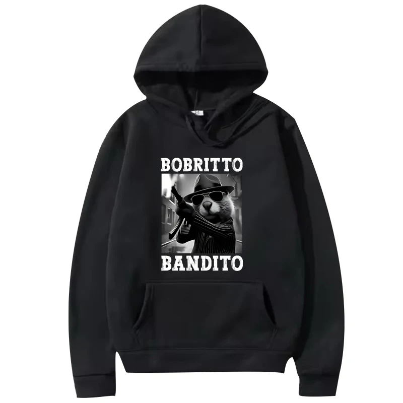 

Bobritto Bandito Funny Beaver Meme hoodie men women vintage Long sleeve Sweatshirt with print Graphics oversized hoodie unisex