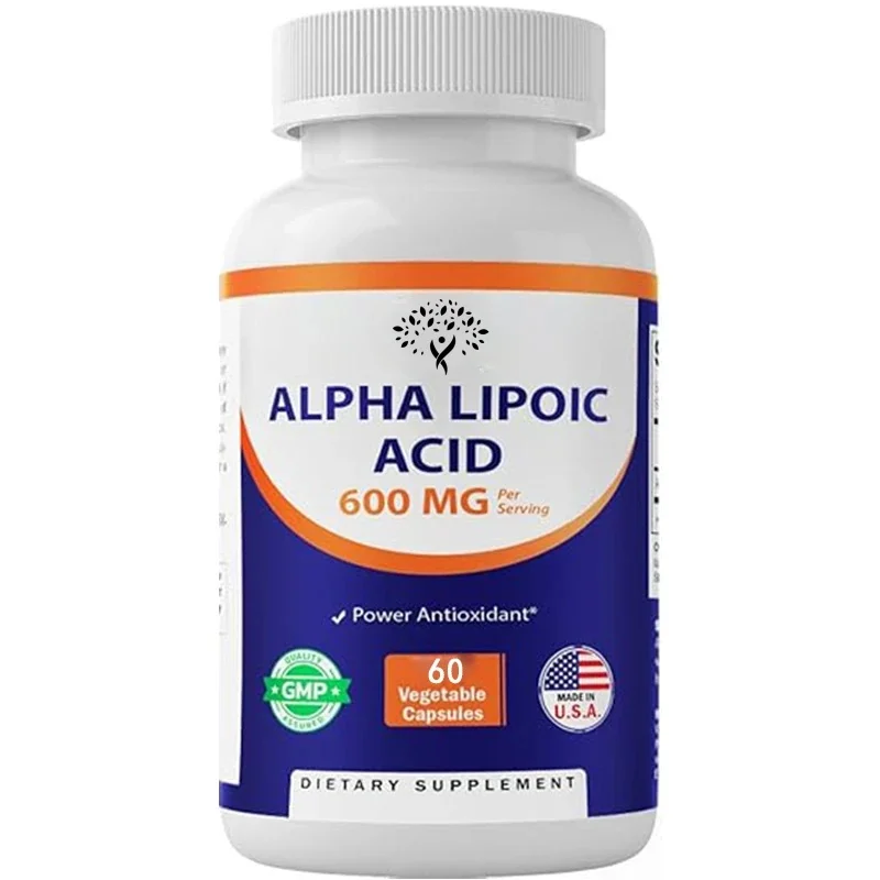 Vitamin Lipoic Acid ( 600mg Per Serving, 60 Capsules, Vegetable Capsules - Non Gmo And Gluten Free