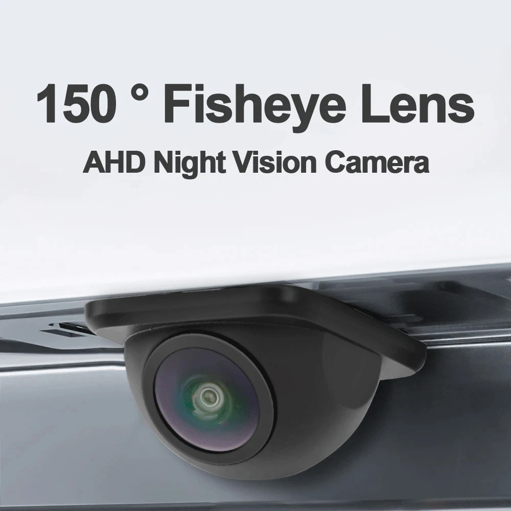Carsanbo AHD 1080P Car Rear View Camera Universal 150° Fisheye Lens Night Vision IP68 Vehicle Backup Camera with Reference Line