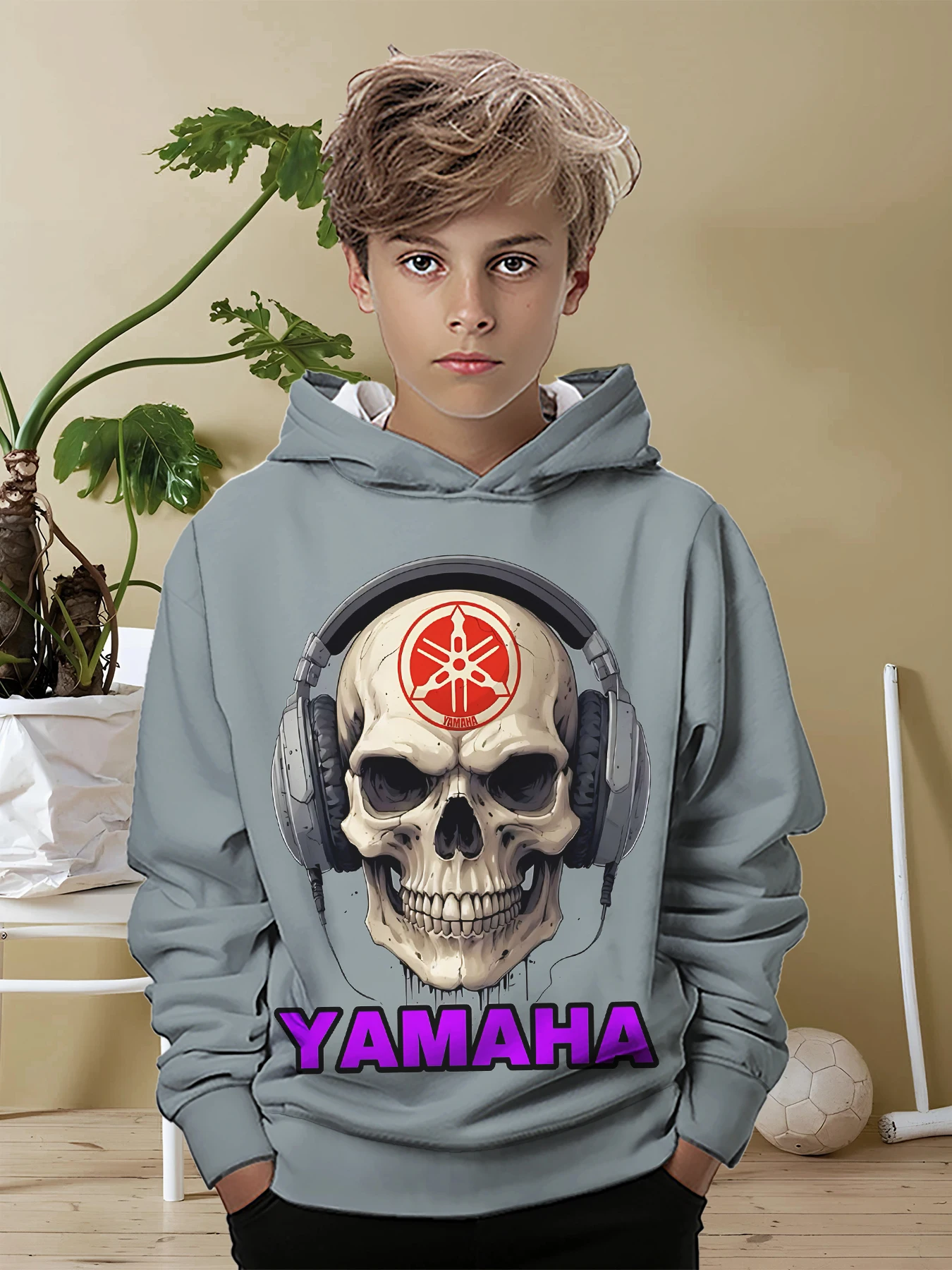 Cool motorcycle 3D Print All Seasons Casual Sweatshirt Cool Pullover Tops-y-Y-yamaha Corporation-Unisex Clothes Boy Girl Hoodies