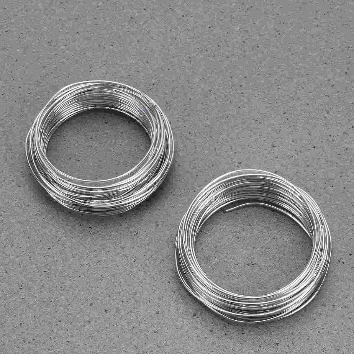 

2 Pcs Figure Holder Wire Sculpture Tools Clay Making Silver DIY Manual