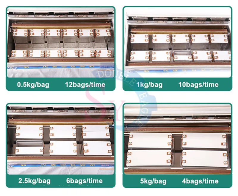 سعر الجملة رخيصة حقيبة بلاستيكية حاوية المواد الغذائية آلة تعبئة الفراغ/1 كجم 5 كجم الأرز الحبوب الذرة فراغ التعبئة والتغليف معدات الختم