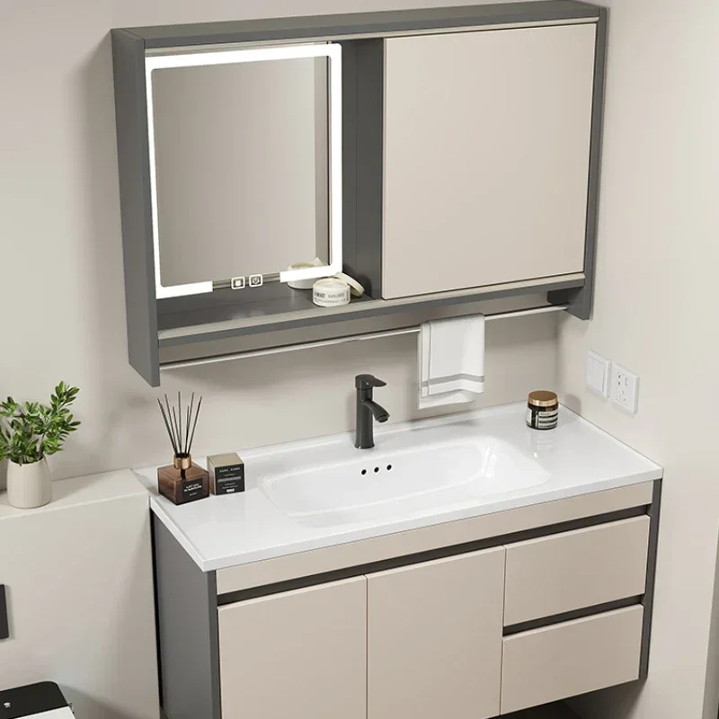 Vanity Mirror Storage Bathroom Cabinets Wall Shelf  Narrow Bathroom Cabinets Display Entrance Gabinete Home Furniture