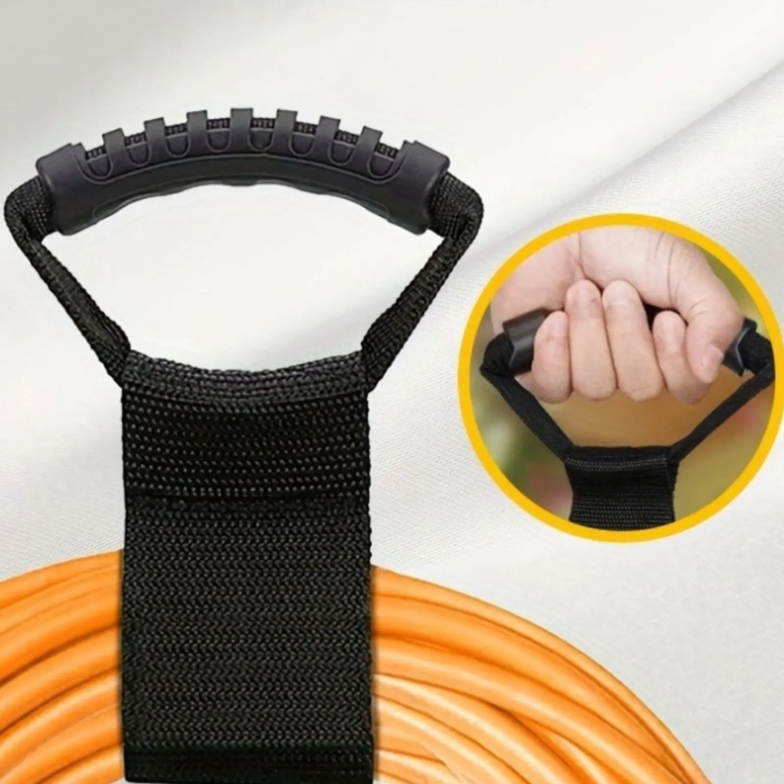 Heavy Duty Cable Strap Reusable Hose Carrying Handle Portable Tie Strap Easy to Hang for Garden, Workshop