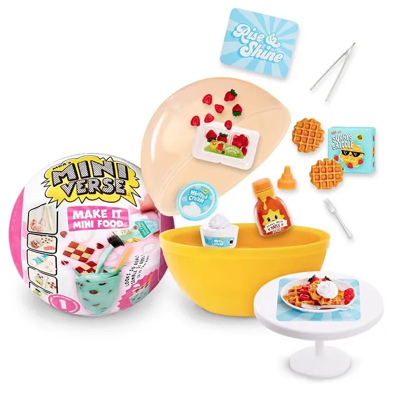 New Mini DIY Verse Make It Mini Food Diner Series 1 Ice Cream Shop Bundle Mini Collectibles Resin Play Toy Set Gifts for Girls