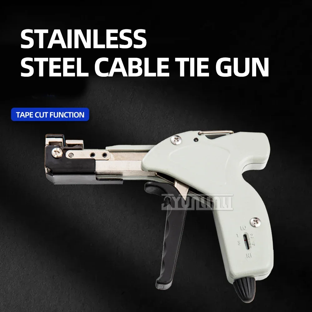 Koppelpistool Zelfsluitend gereedschap voor het aanspannen van riemomsnoeringsapparaat 4 versnellingen Roestvrij staal Bedrading rollijn snijgereedschap 2025 NIEUW