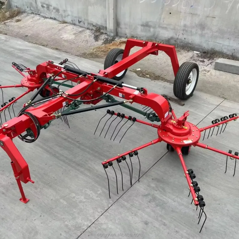 Customized High Efficiency 2.5m Width Tractor Mounted Farm Use Hay Rake By With 1 Year Shelf Life