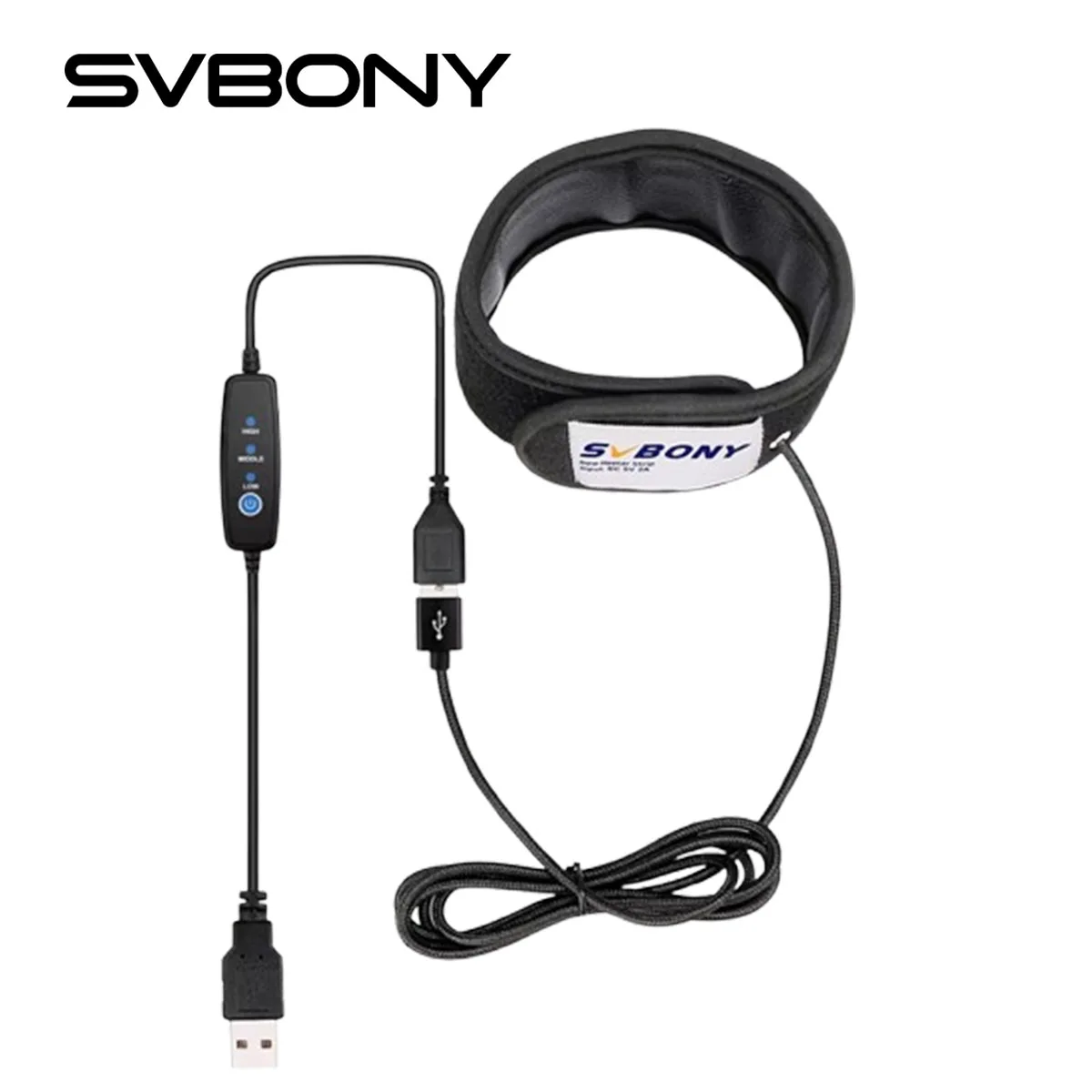 SVBONY SV172 Lens Heater Defog Uniform Three-speed Adjustment with Temperature Adjustment Bar Suitable for Telescopes and Camera