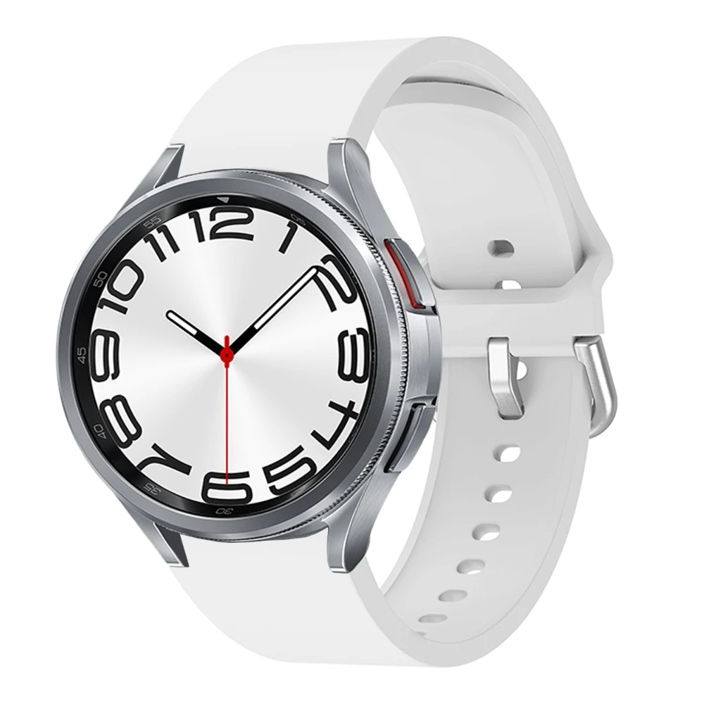 20 مللي متر سيليكون حزام لساعة سامسونج جالاكسي 7/6/5/4 40 مللي متر 44 مللي متر الأصلي لا فجوة سوار غالاكسي ساعة 6 الكلاسيكية 47 مللي متر 43 مللي متر كوريا