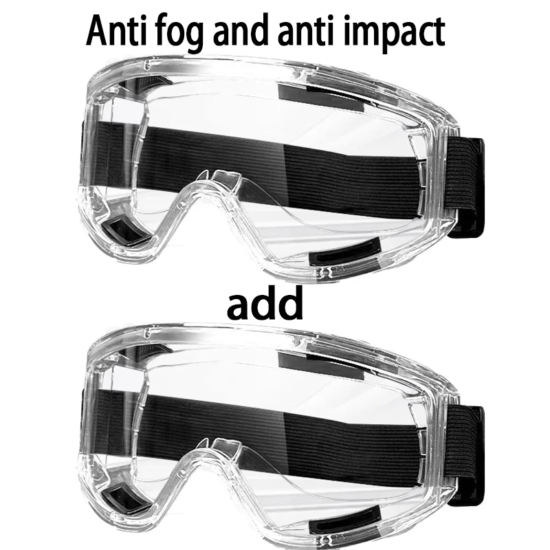 Anti-Beschlag-Schutzbrille, spritzwassergeschützte und winddichte Arbeitsschutzbrille, geeignet für Sportarten wie Radfahren und Reiten – Detail 10