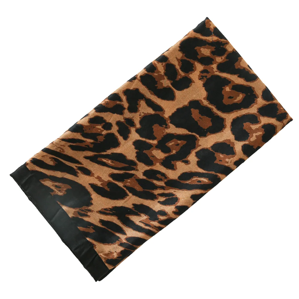 Black Leopard Scarf Fashion Women Shawl Sun Block Scarf Creative Beach Scarf Travel Shawl (180x100cm, Coffee Leopard)