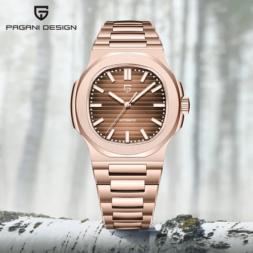 Imagen 2 del producto PAGANI DESIGN 2025 nuevo reloj para hombre, relojes mecánicos de lujo para hombre, reloj de pulsera automático de lujo, reloj deportivo con espejo de zafiro superior