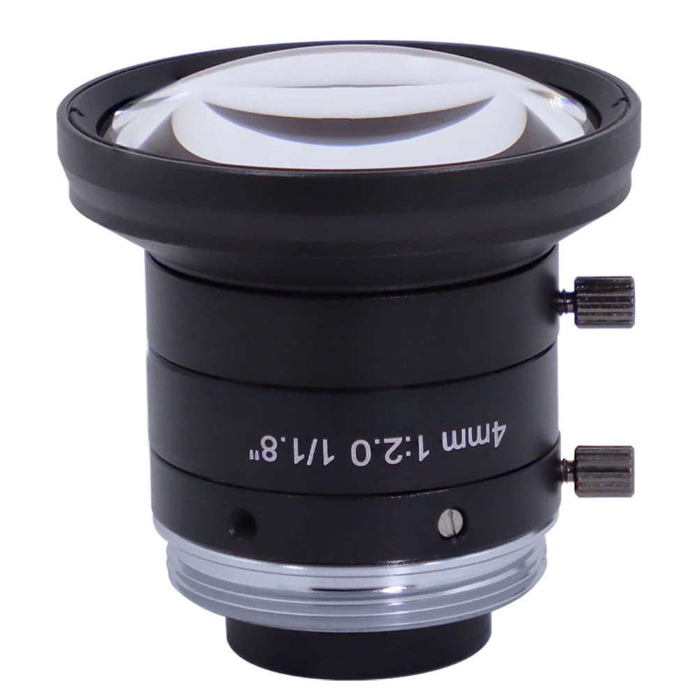 Obiektyw makro 4 mm do kamery wizyjnej 1/1.8 cala 5MP z ręczną przysłoną F2.0, mocowanie C, niskie zniekształcenia, do kamery FA IMX 178 CMOS — zdjęcie 2