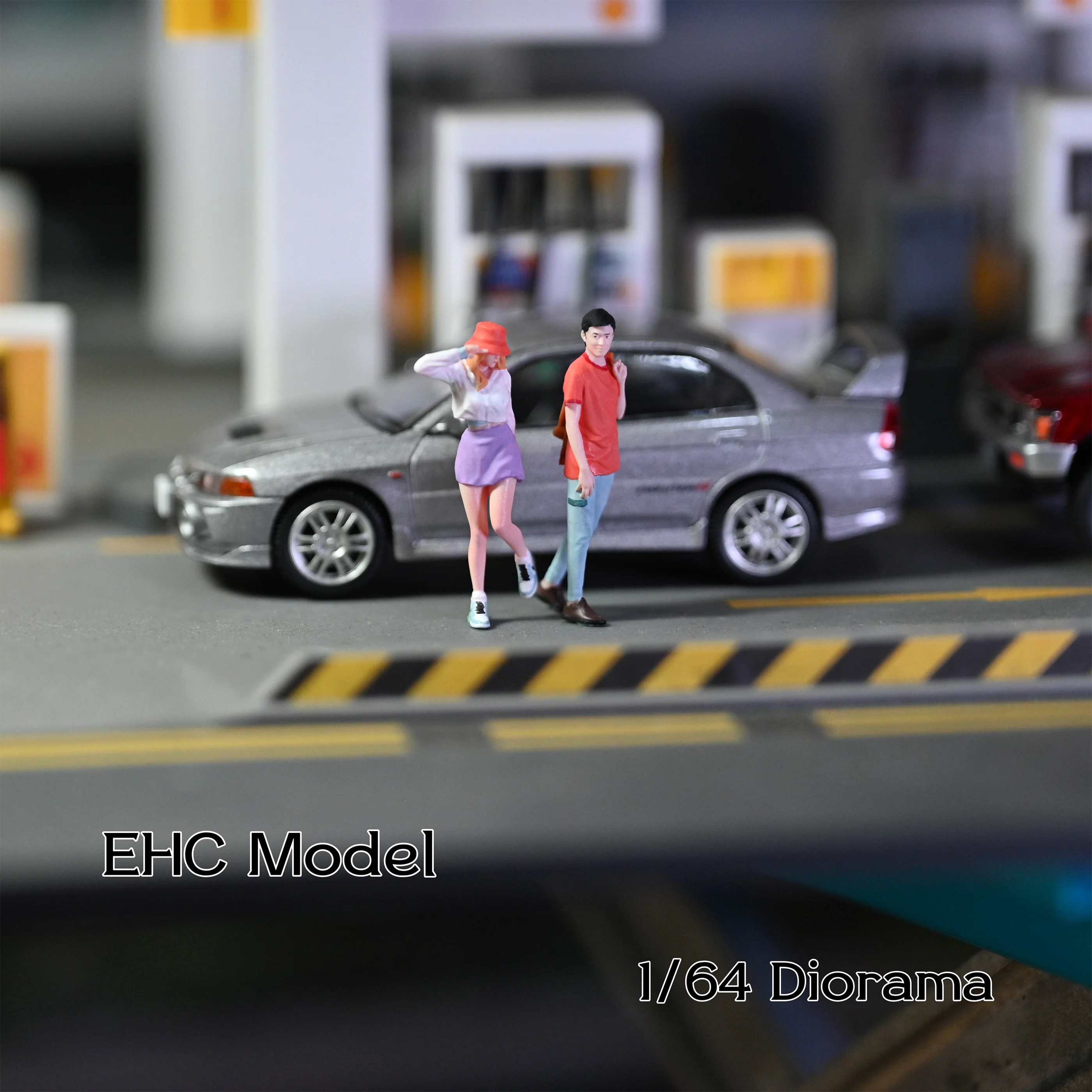 EHC Model 1:64 Scale Figurines ModelCheer Up Male and Female Duo Collection Miniature Hand-painted