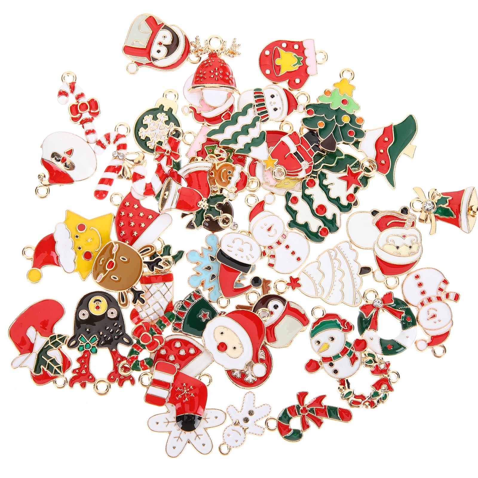 

Christmas Decor Ornaments Accessories Bracelet Beads Charms Necklace Assorted for Jewelry Making Bulk Jewellery Pendant