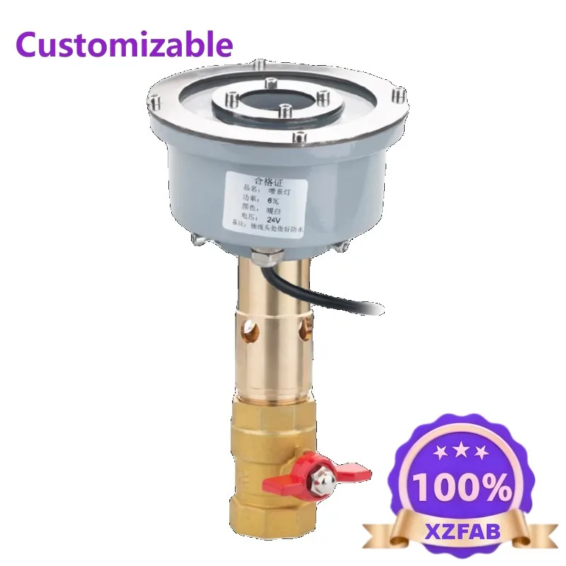 Factory Direct 2026 Landscape fountain light LED waterproof special underwater hole colorful dimmer Nozzle Kit for Aquarius Foun