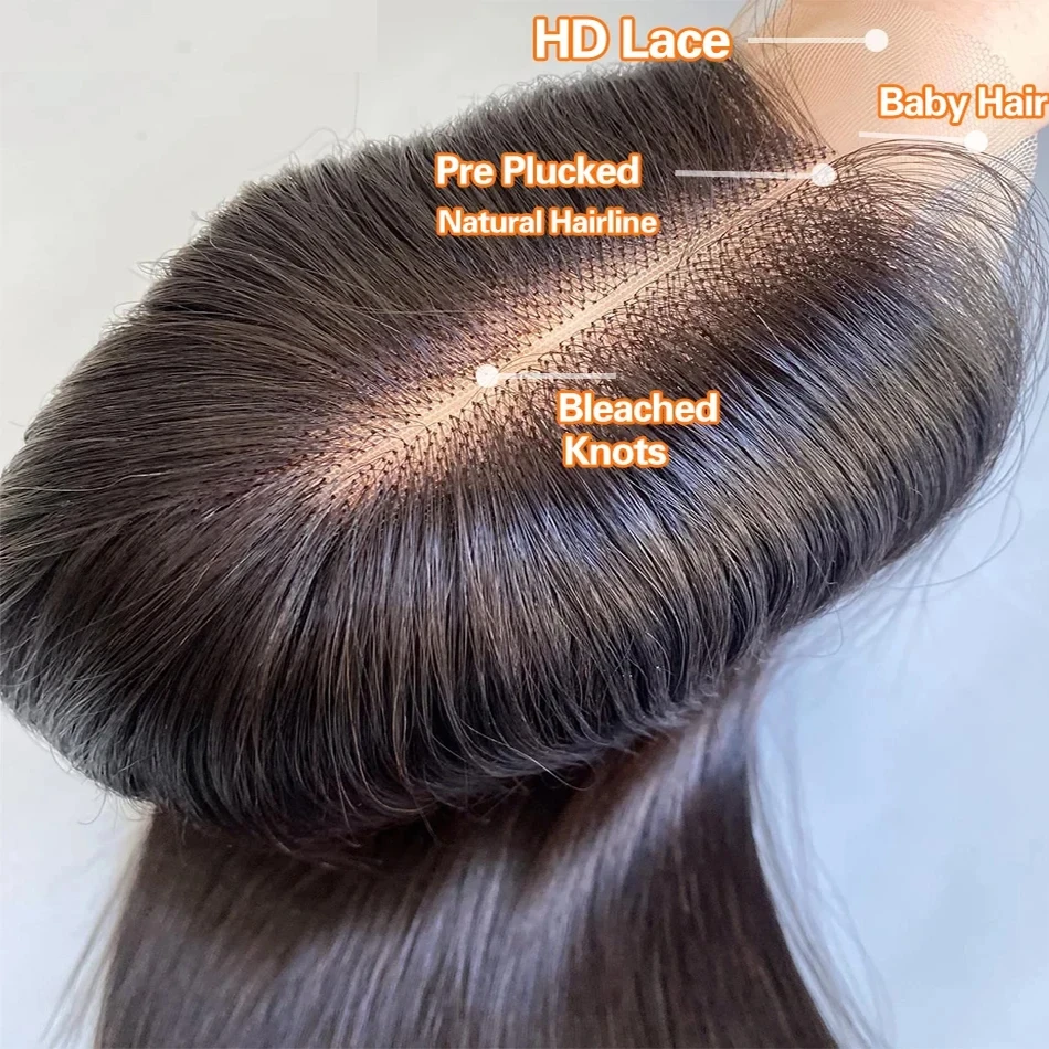 Perucas curtas de osso para mulheres, cabelo humano frontal 13x6, pré arrancado com cabelo de bebê, perucas de renda frontal HD