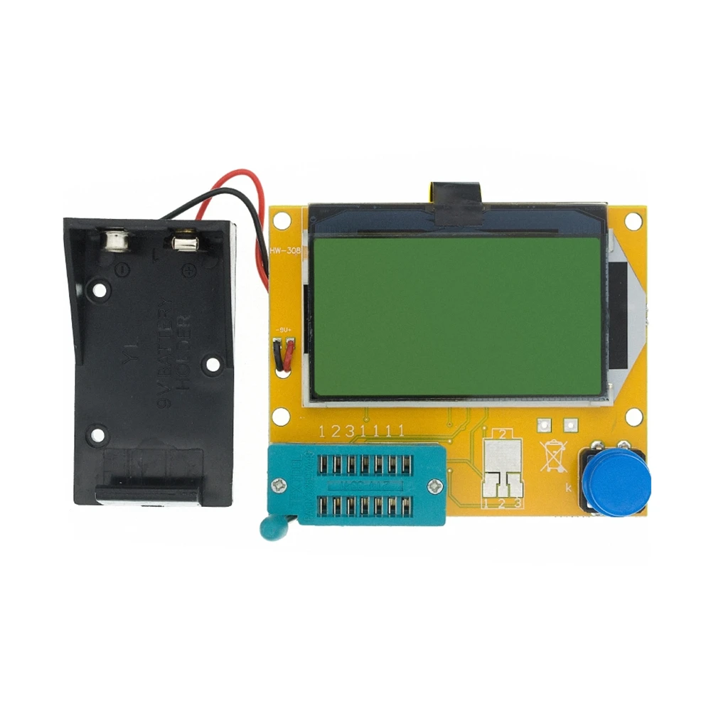 Brand New High Quality LCR-T4 ESR Meter Transistor Tester Diode Triode Capacitance SCR Inductance Using 9V Battery Not Included
