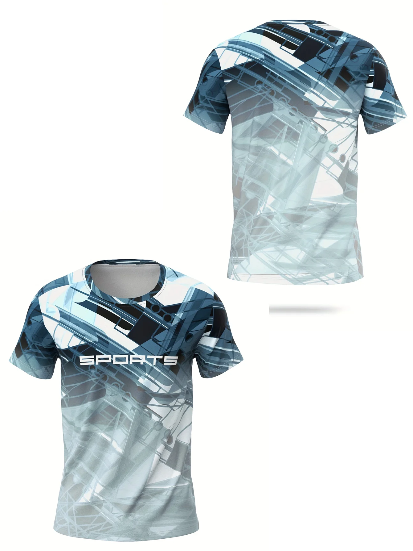 

Мужская дышащая двухцветная спортивная двойная спираль ДНК с круглым вырезом, подходит для соревнований, ежедневных тренировок, отдыха