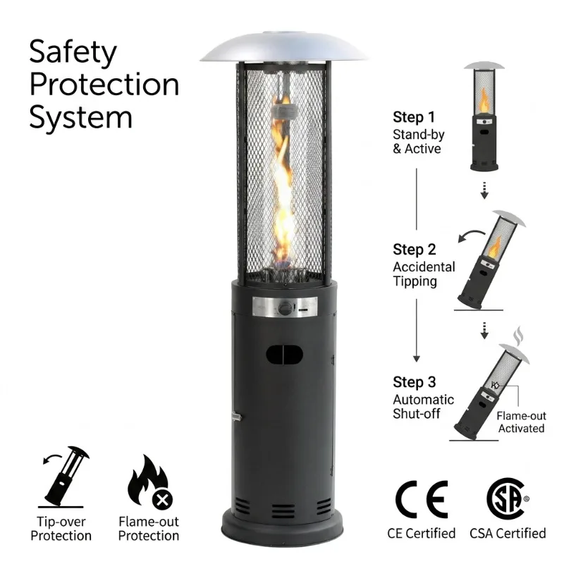Outdoor fireplace heating, energy saving and environmentally friendly, suitable for home use, suitable for use in gardens