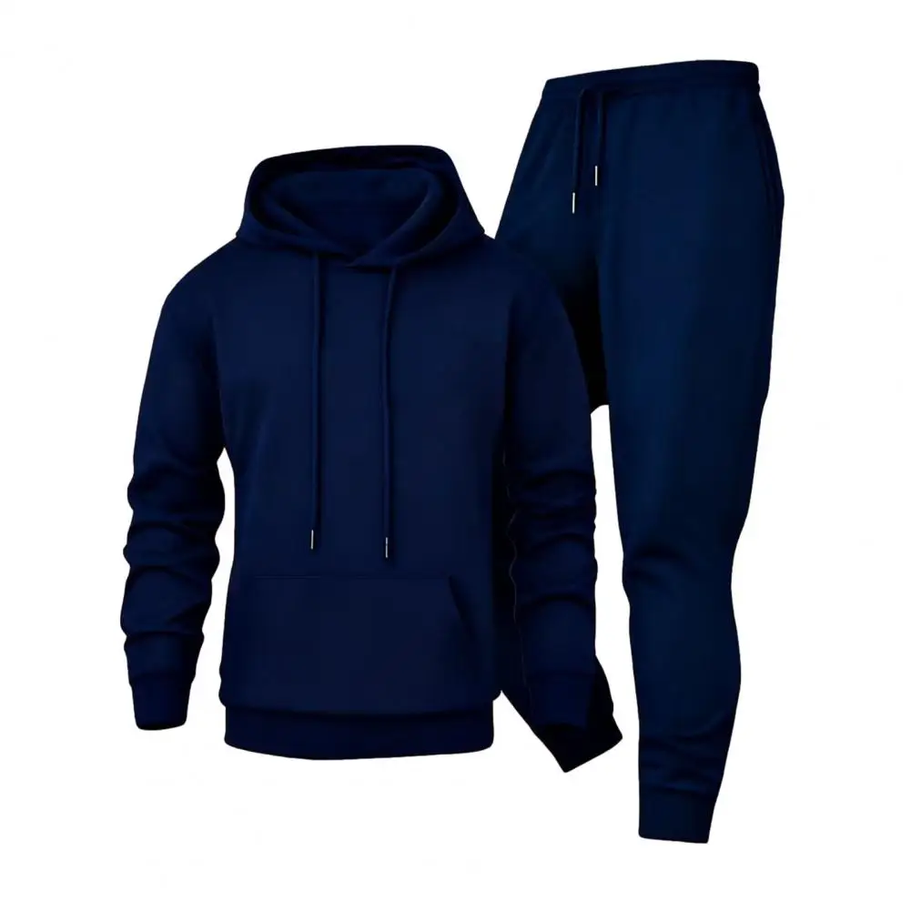 

Сплошной цвет, мужской костюм, мужской спортивный костюм с капюшоном, толстовка с длинными рукавами, спортивные штаны для бега, повседневная спортивная одежда из двух предметов на каждый день