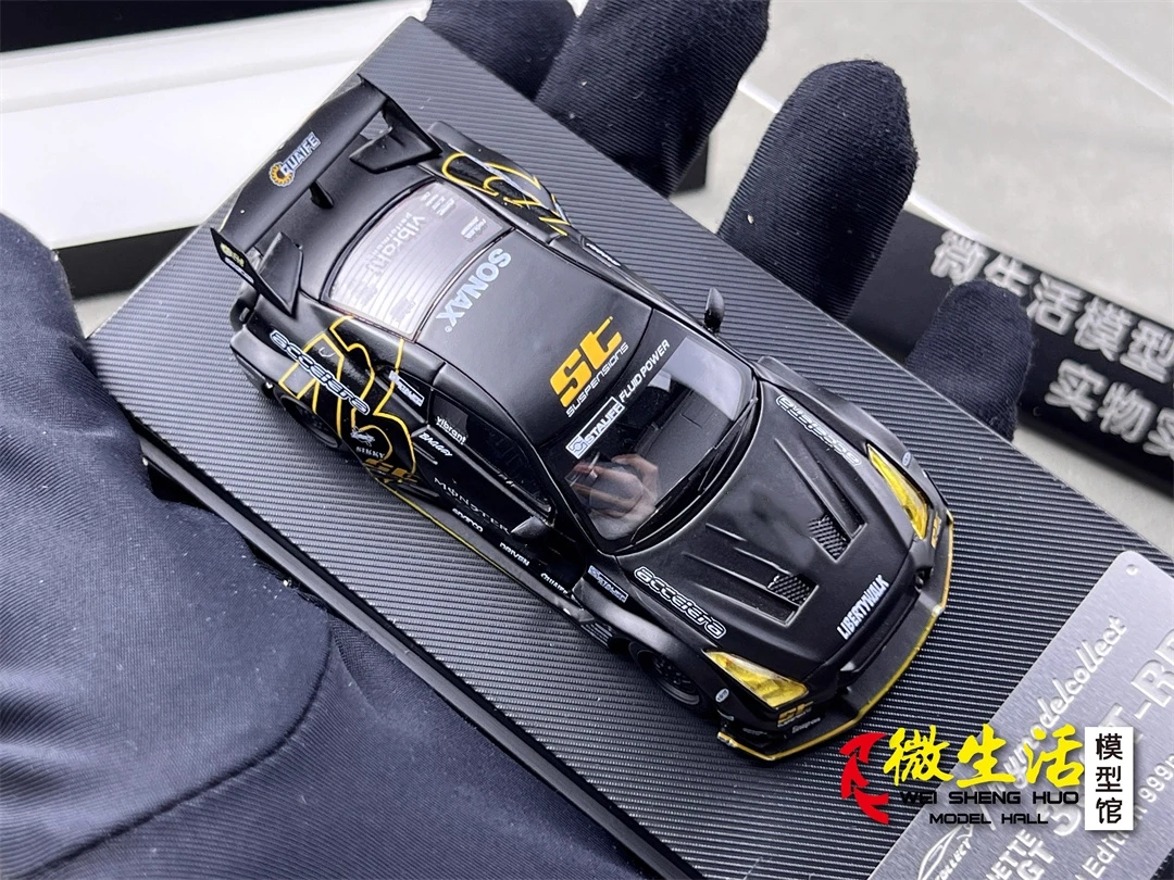 

Модель автомобиля MC 1/64 LB GTR GT Black, литая под давлением, в 2025 году
