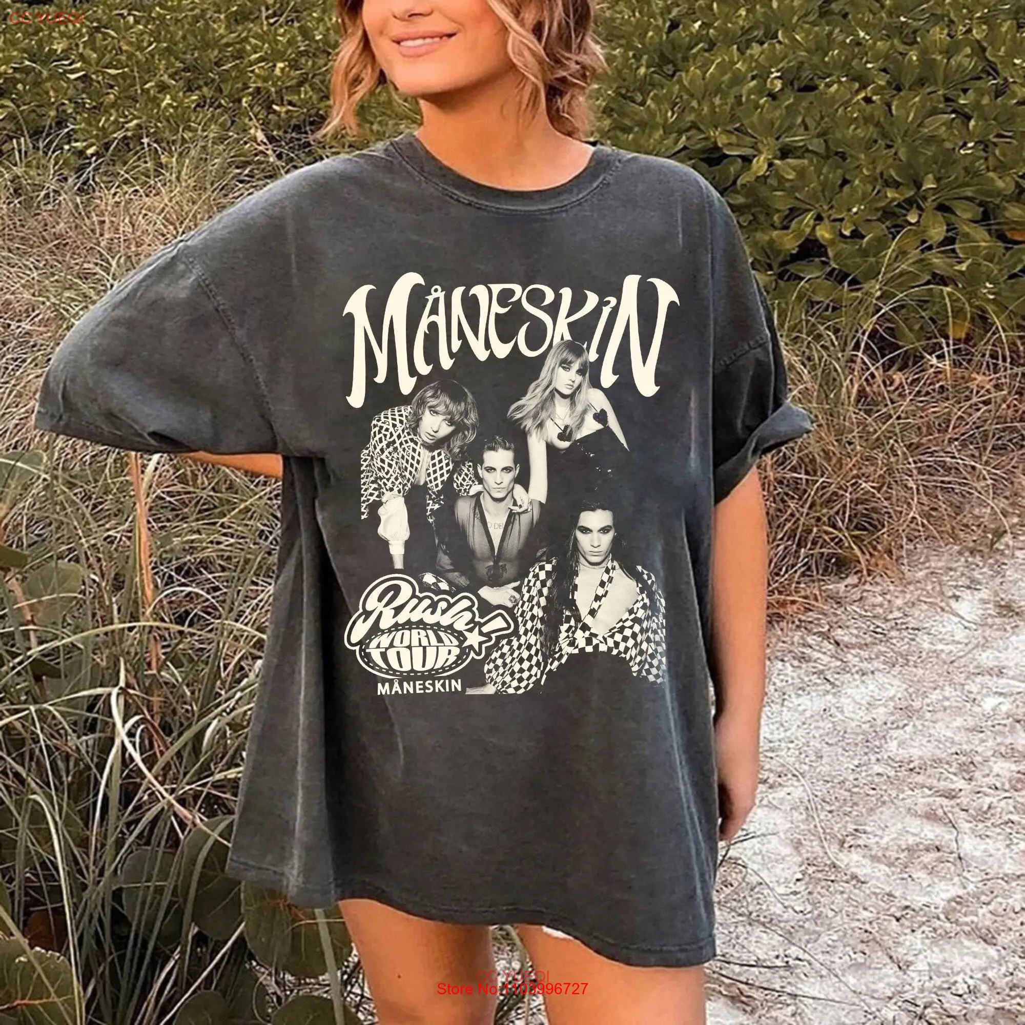 Maneskin retro T Shirt for your love Måneskin fans Rock Band Comfort Color long or short sleeves